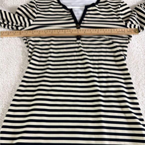 J. McLaughlin Dress Womens Sz S catalina cloth Shift Striped light Nylon Blend - Picture 7 of 9